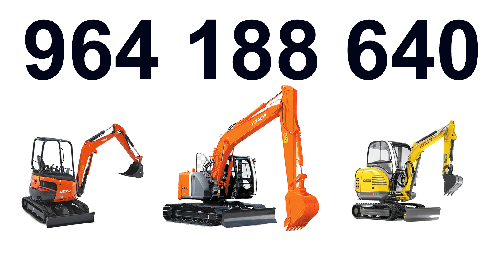 Ofertas en alquiler de Excavadora de Ruedas en Ayódar